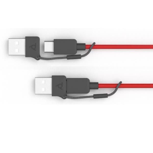 Poly cuffie monoaurali blackwire 3210 con connettore usb-c + adattatore usb-c/a - 8X214AA