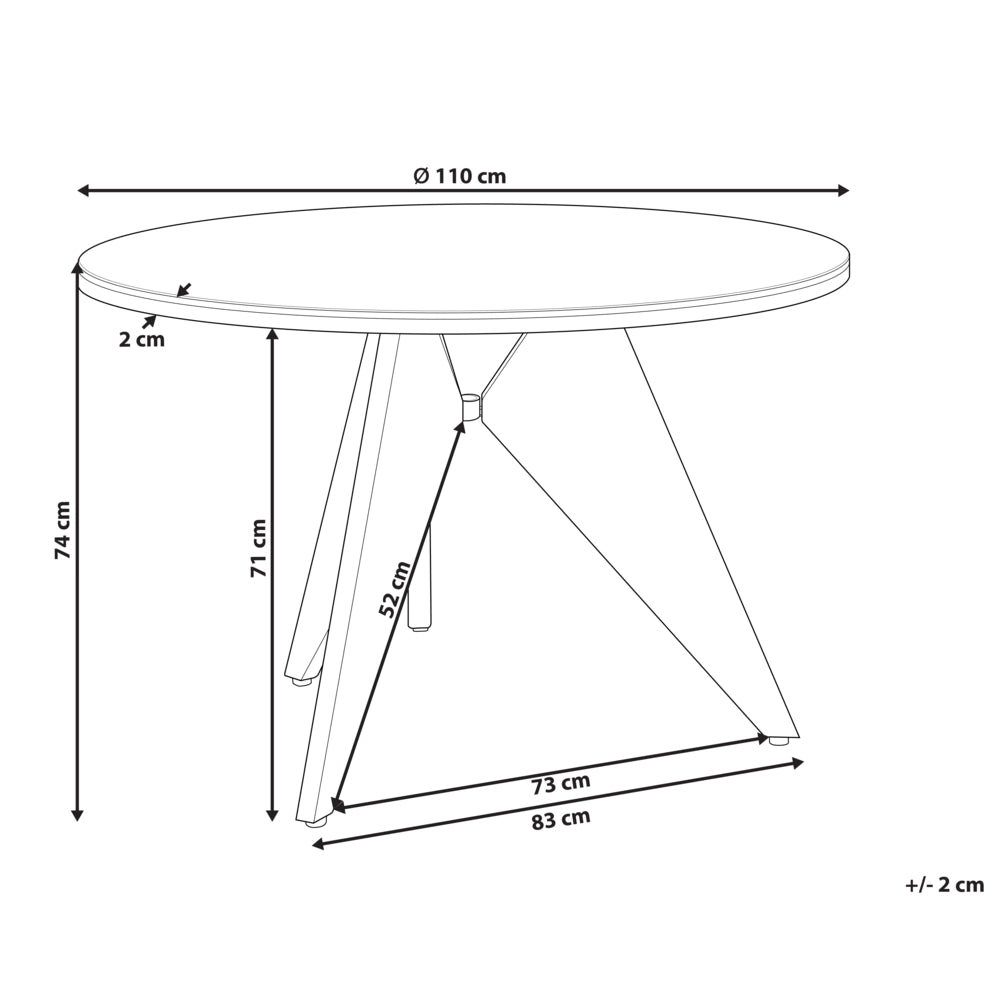 Tavolo da giardino metallo nero 110 cm tavolo da pranzo moderno per esterni
