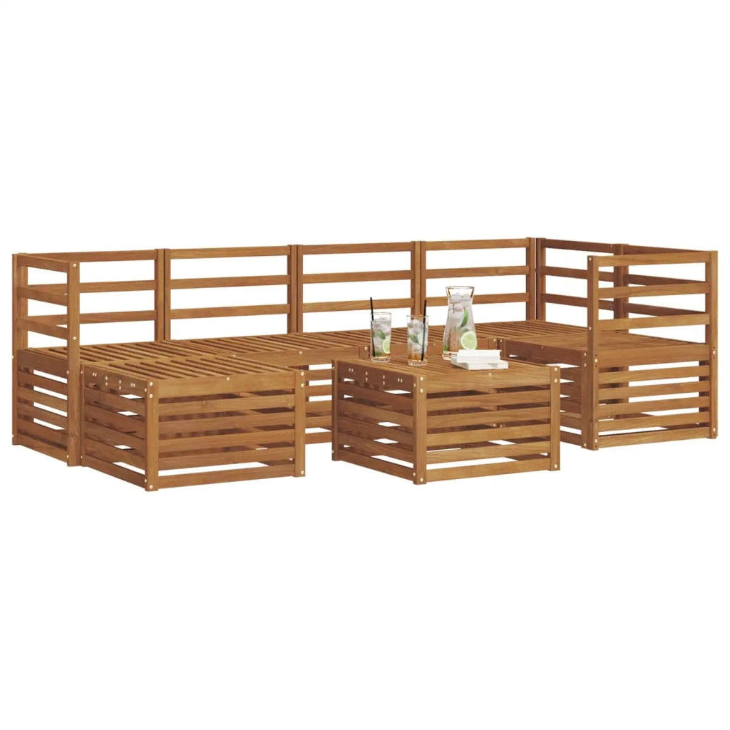 Set divani Naturale Legno di Acacia Massello 3375109
