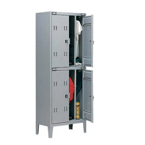 Armadietto spogliatoio a norma ASL a 4 posti sovrapposto cm. 70x47x180h