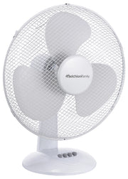 Melchioni Family Ventilatore da tavolo 40 cm 3 velocità MF 2404T40 oscillazione Bianco