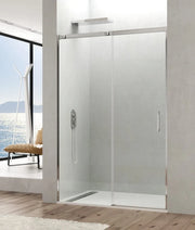 Box doccia frontale TEMPLE 1 fisso + 1 scorrevole 100 cm (95-100) cromo lucido vetro trasparente