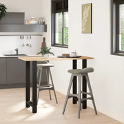 Gambe per tavolo da bar nere 2 pz 60x(100-101) cm in acciaio 4013344