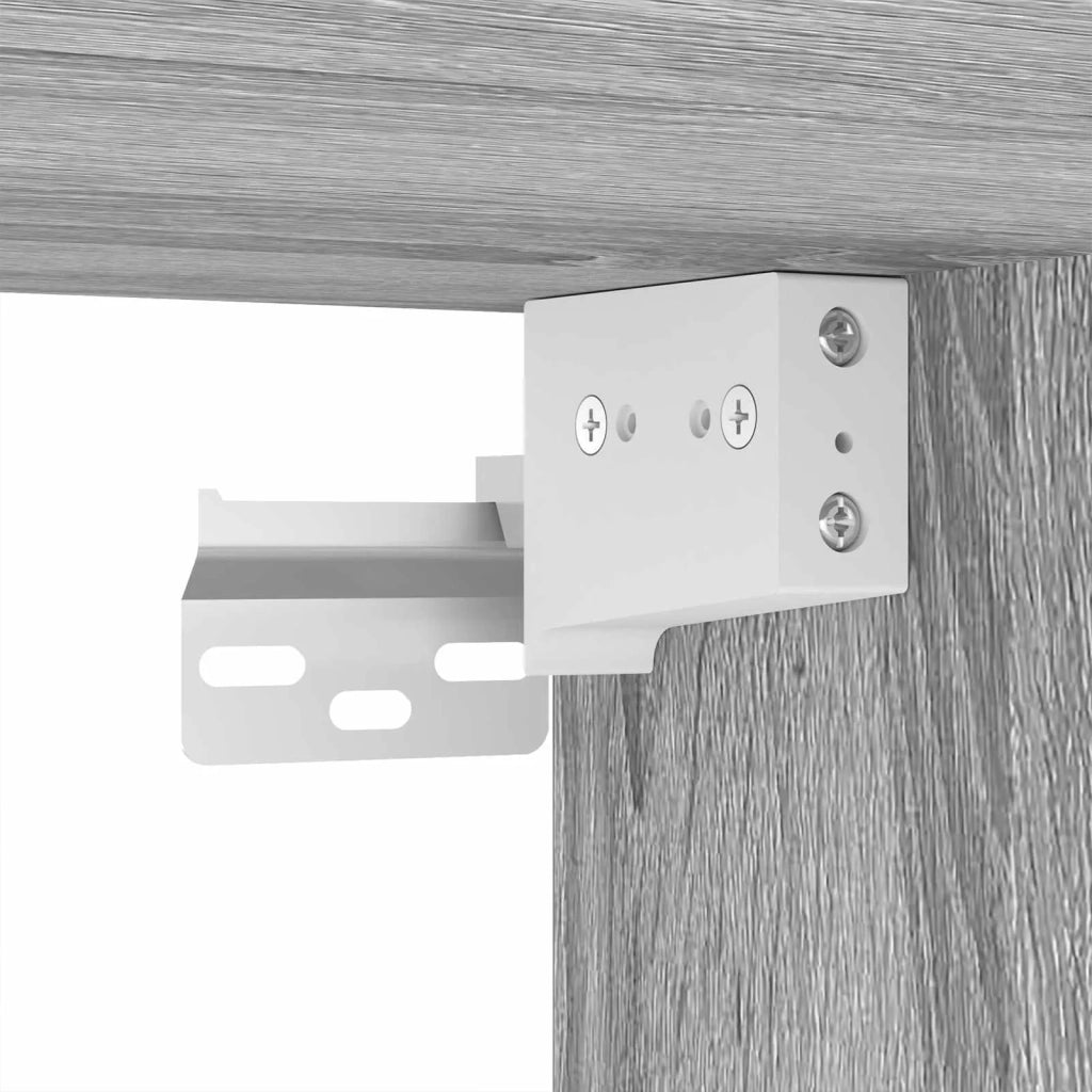 Scarpiera Grigio Sonoma 60x35x70 cm in Legno Multistrato 816015