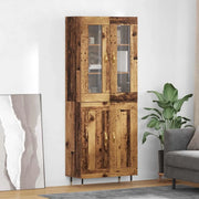 Credenza 2 pcs Legno vecchio Legno multistrato