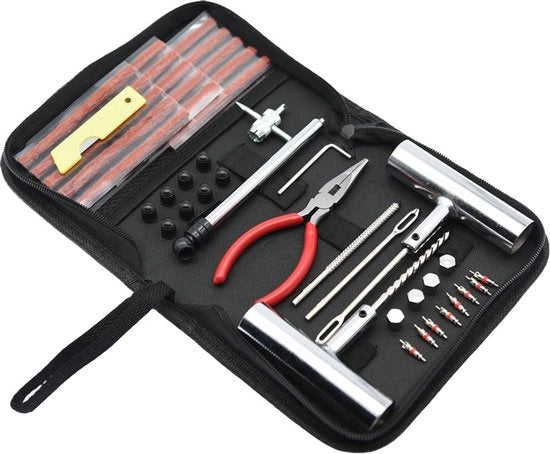 Set di riparazione gomme - set di propulsione - incl. robusta borsa - per Motociclo, scooter o Auto