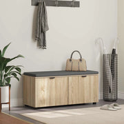 Panca per ingresso con cuscino Rovere Sonoma 100 x 38 x 46 cm 891490