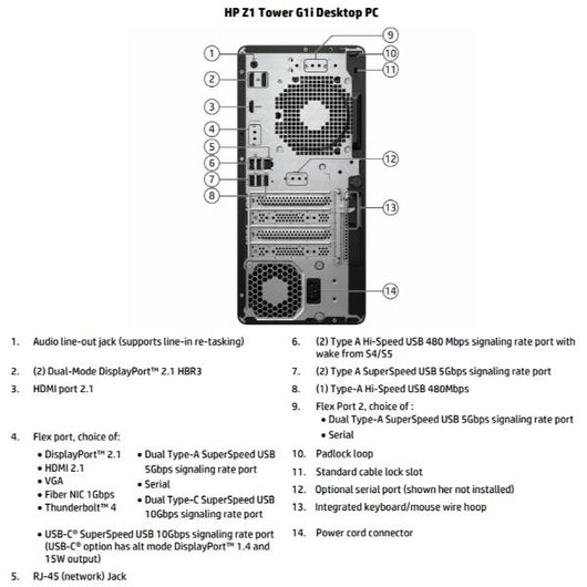 Z1 twr g1i u5 16/1tb rx6300 2gb 3yw - B34JKES#ABZ