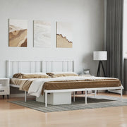 Giroletto con Testiera-Struttura Letto con testiera Metallo Bianco 180x200 cm 958326