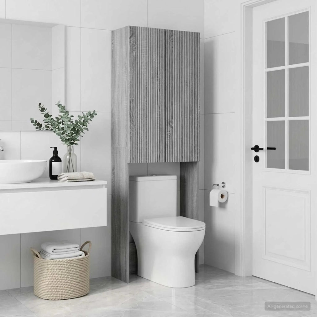 Mobile Bagno ARNHEM Sonoma grigio 66 x 25,5 x 190 cm 896701