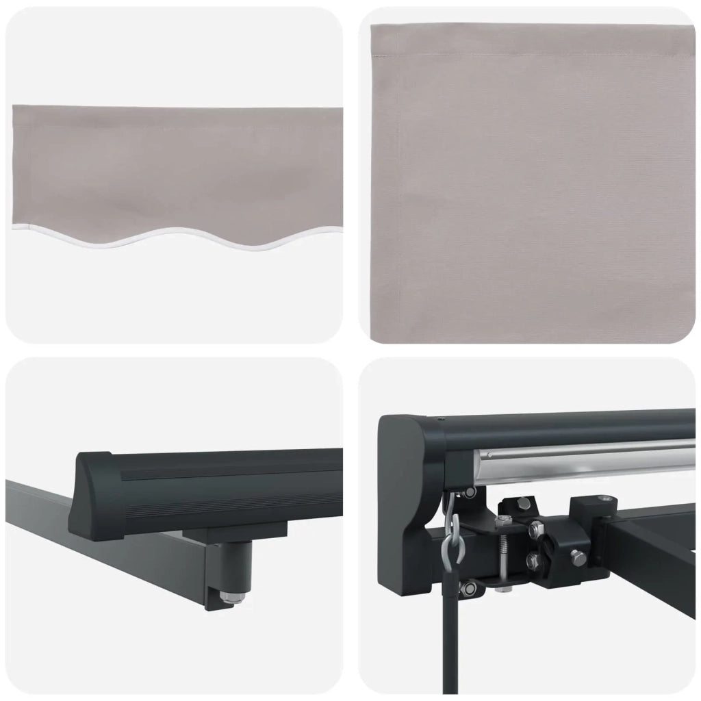 Tenda retrattile manuale Grigio Chiaro 3,5 x 2 m 3420416
