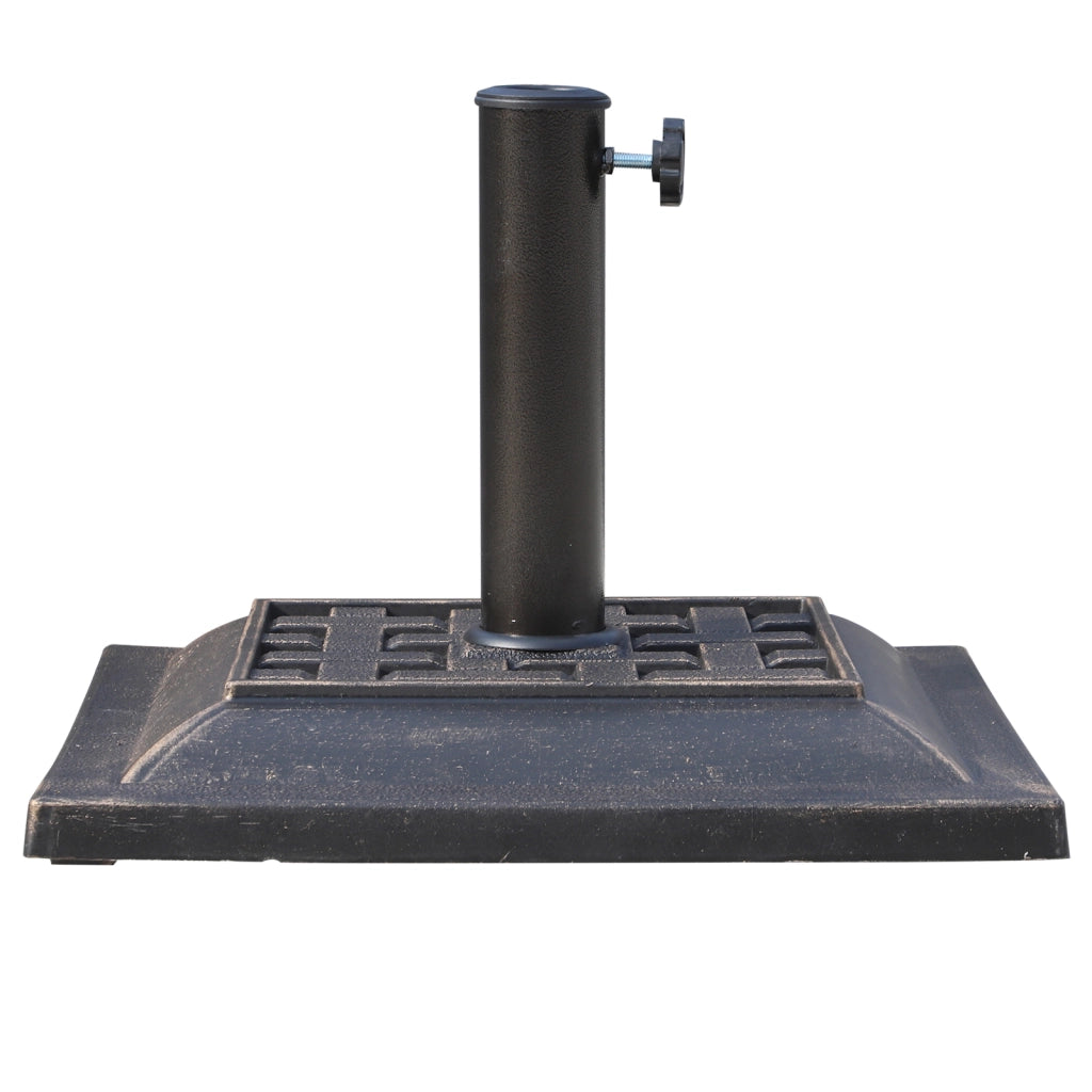 Base per ombrellone in resina poliestere 9kg ¨C zephmum ¨C bronzo, per asta 38mm/48mm