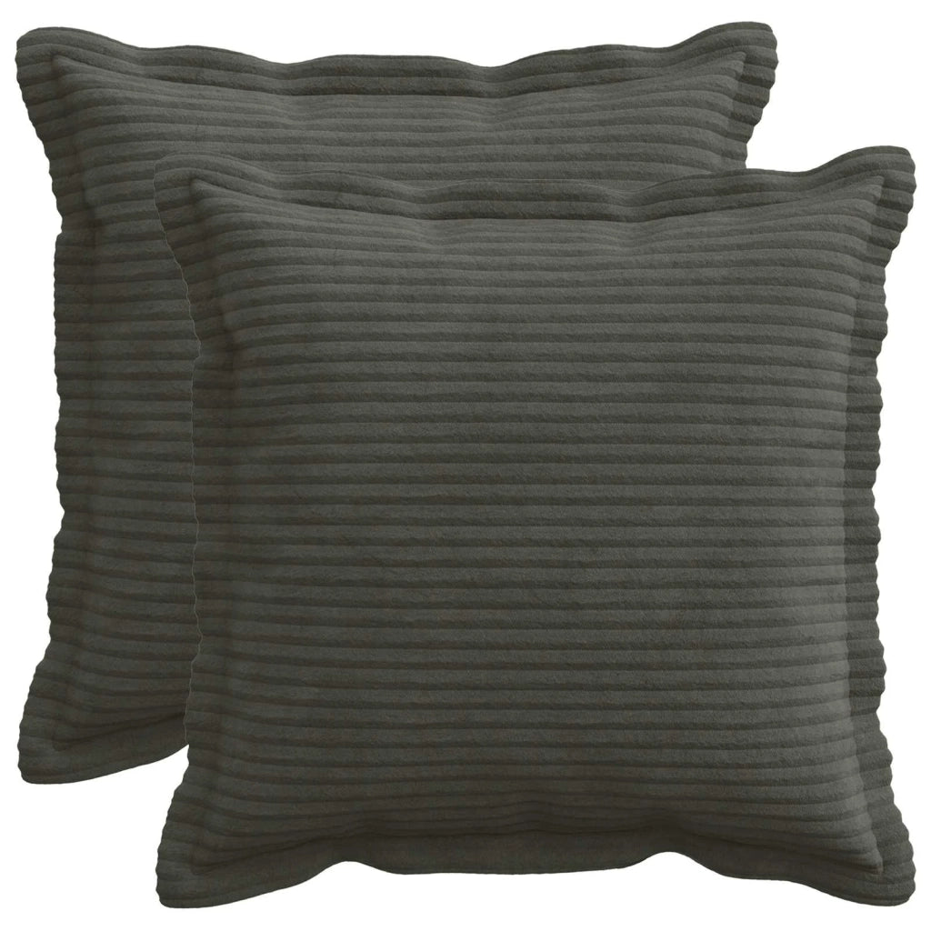 Federa 2 pz HOUTEN Antracite 50 x 50 cm corduroy 919102