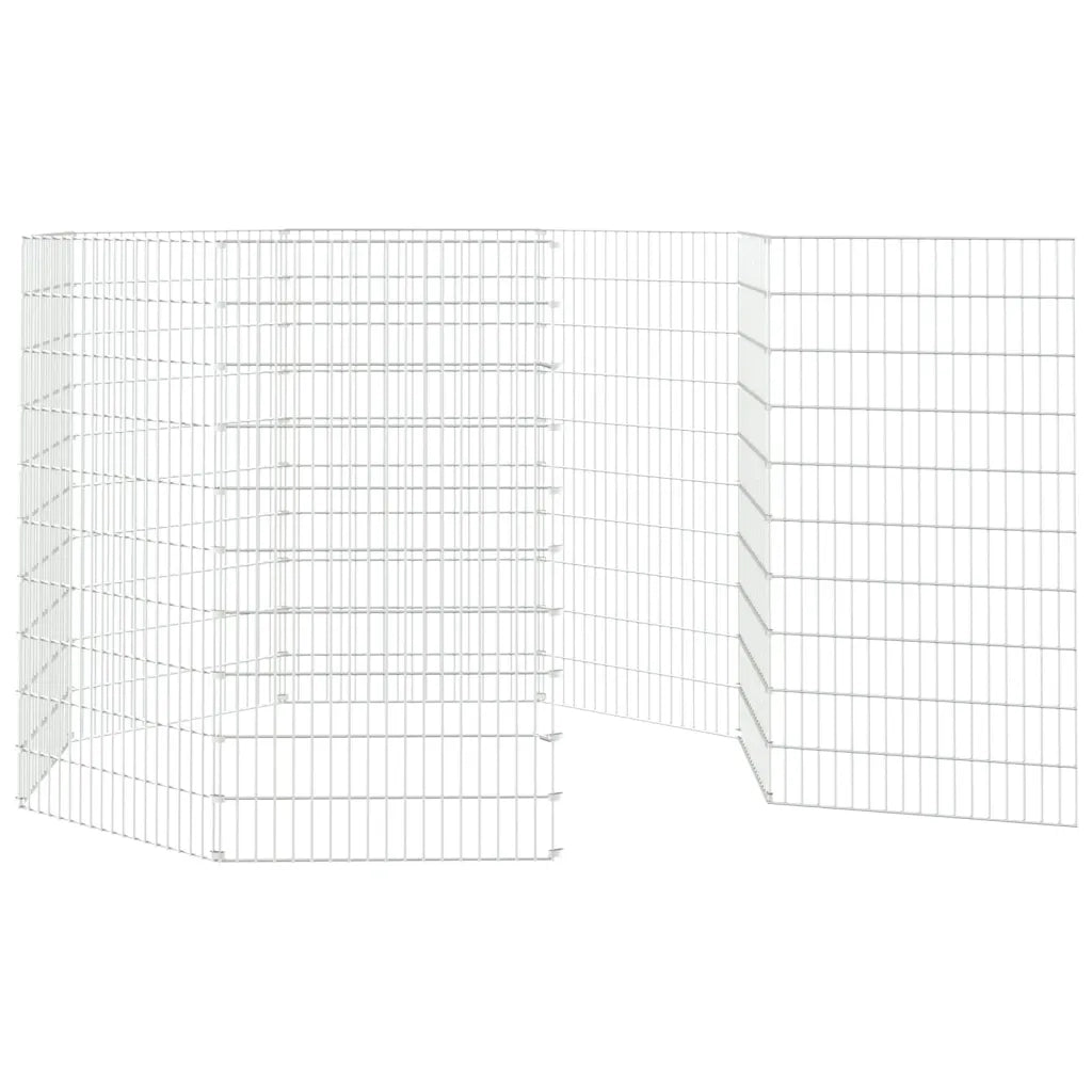 Conigliera con 8 Pannelli 54x100 cm Ferro Zincato cod mxl 53754
