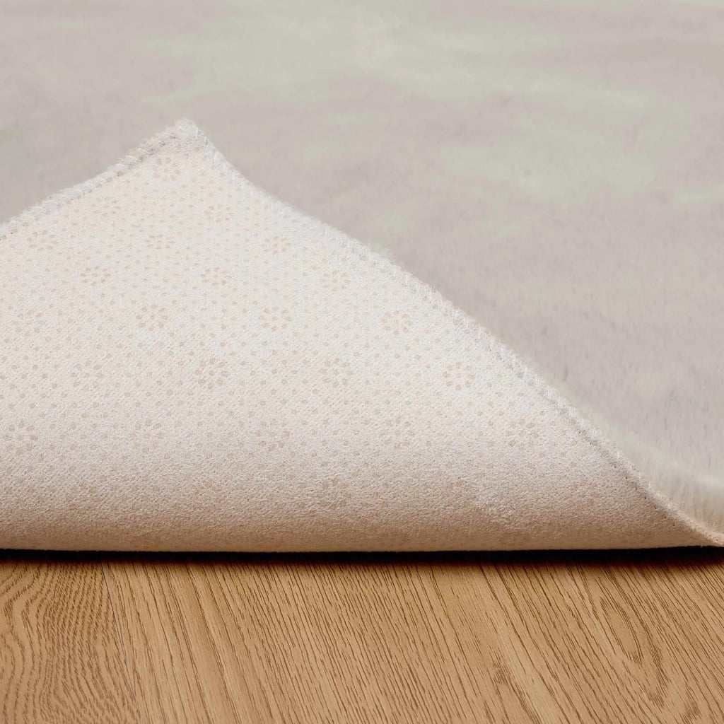 Tappeto antiscivolo in sintetica di coniglio OLITE Beige 42021639