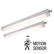 Lampada LED lineare industriale LED Tri-Proof sensore movimento plafoniera impermeabile IP65 IN OUT 24W 230V