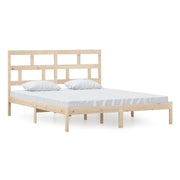 Letto matrimoniale | Letto per adulti | Giroletto in Legno Massello di Pino 160x200 cm