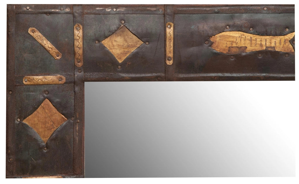 Biscottini Specchiera da appendere L61xPR3xH93 cm. Specchio parete cornice Offerta