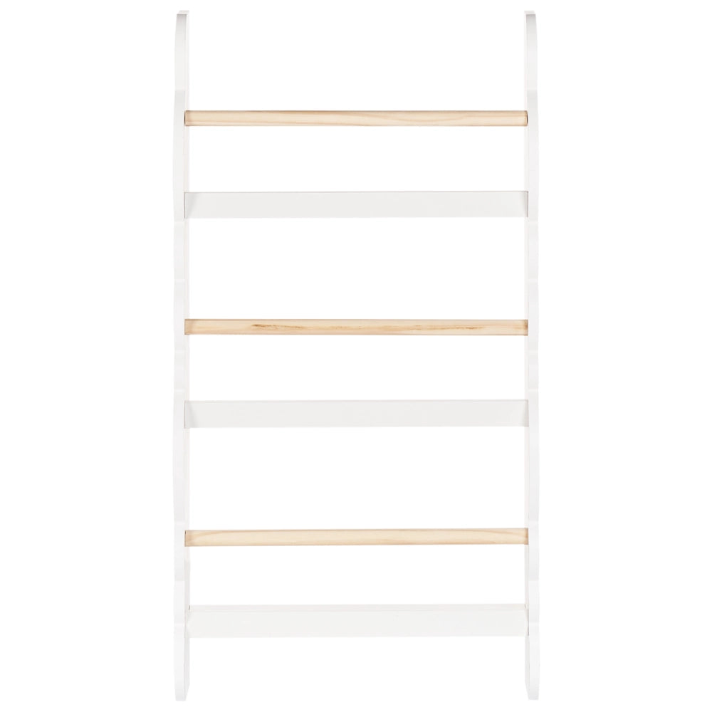 Libreria a muro bianco a 3 piani in legno di pino MDF Camera dei bambini