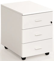 Cassettiera su ruote in melaminico con 3 cassetti cm. 42x56x57h