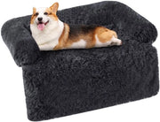 Cuscino per Cani, Copertura Antifouling per Cani, Bancopassante per Cani, Protezione per Bancopassante, Cuscino per Cani Lavabile e Antiscivolo per Cani di Taglia Media, Dimensioni L, 95 x 85 x 16 cm, Grigio Scuro