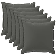 Federa 6 pcs HOUTEN Antracite 30 x 30 cm Poliestere 915896