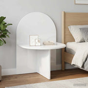 Comodino Bianco Lucido 48 x 49 x 65 cm Legno ingegnerizzato 8001121