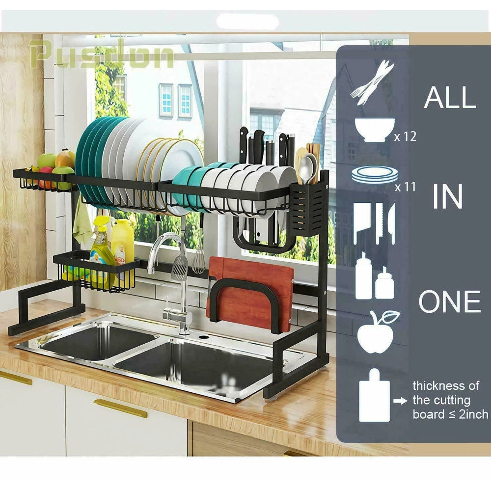 Trade Shop - Organizer Organizzatore Cucina Scolapiatti Scaffale Appoggio Ripiani 920 Mm -