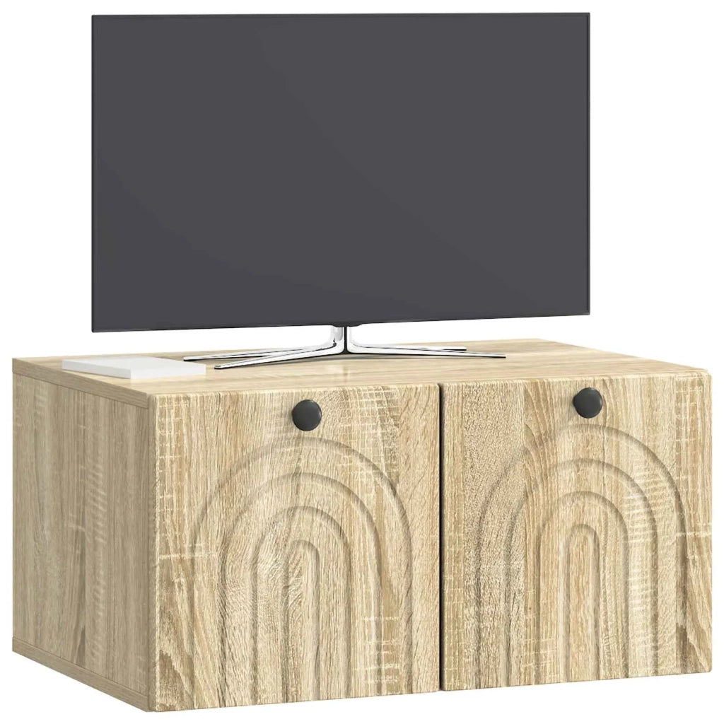 Mobile Porta TV da Muro Rovere Sonoma 59,5 x 41 x 30 cm 898167