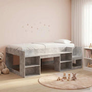 Struttura per Letto per Bambini con Ripostiglio Grigio Cemento 3422614