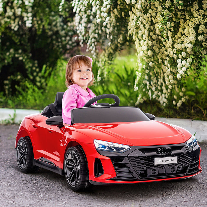 Macchina Elettrica per Bambini 12V con Licenza Audi RS e-tron GT Rossa