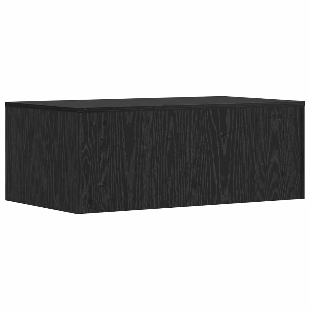 Scrivania a parete Rovere Nero 80 x 45 x 30 cm