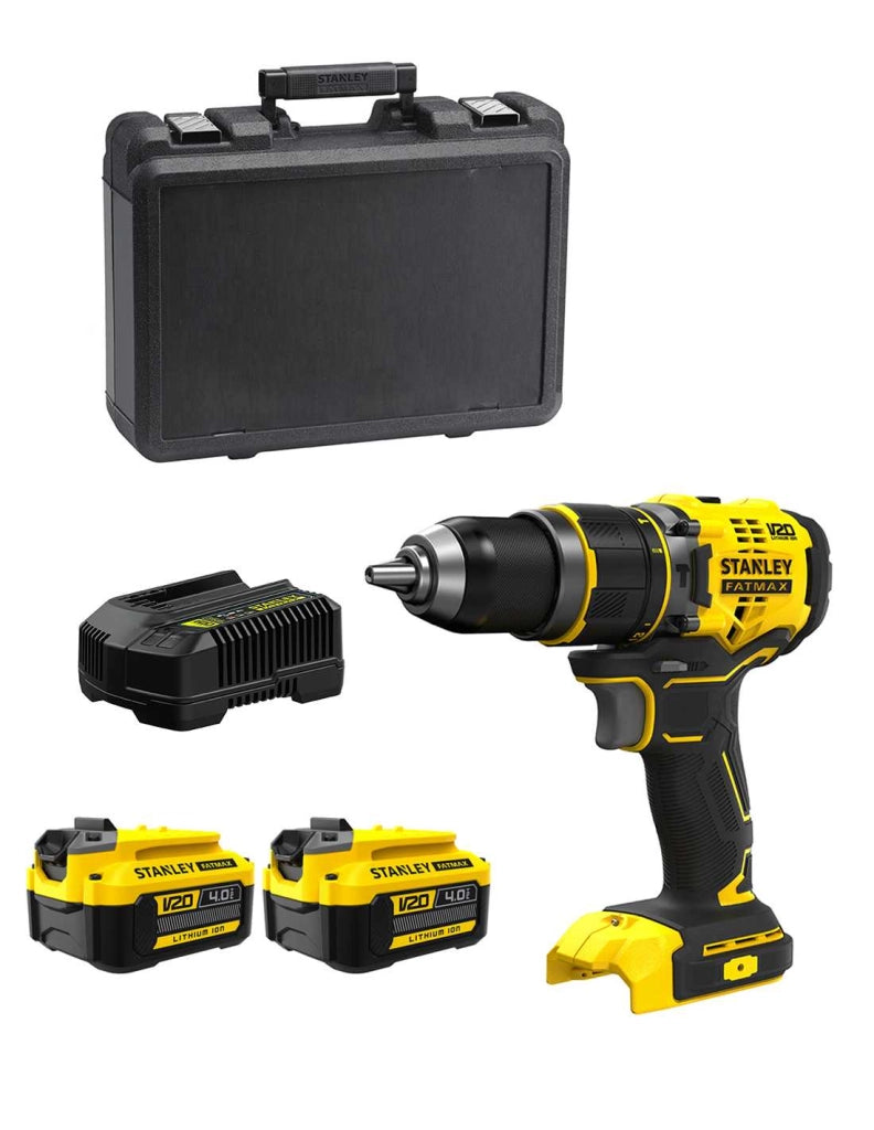 Trapano a Percussione STANLEY FatMax SFMCD721M2K (2 x 4,0 Ah + Caricabatteria + Valigetta)