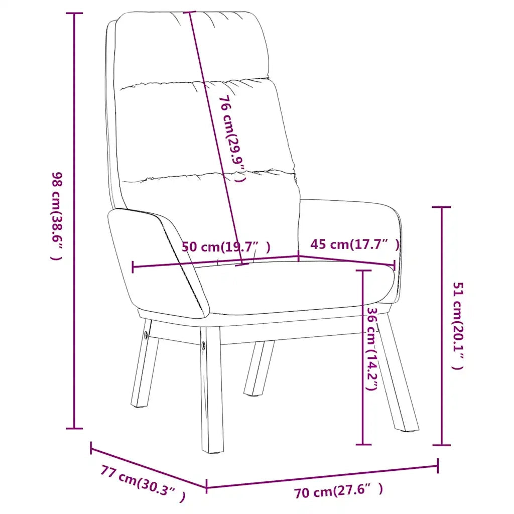 Sedia Relax Crema in Tessuto 341161