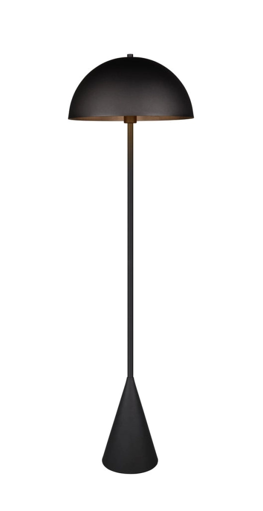 Lampada da terra fungo ALFIE Trio nera opaca 130cm E27