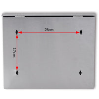 Porta giornali da giardino per cassetta postale in acciaio inox 1002009