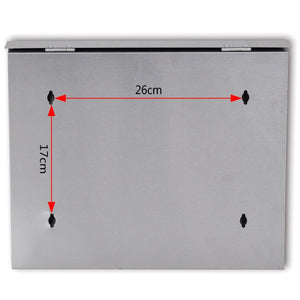 Porta giornali da giardino per cassetta postale in acciaio inox 1002009