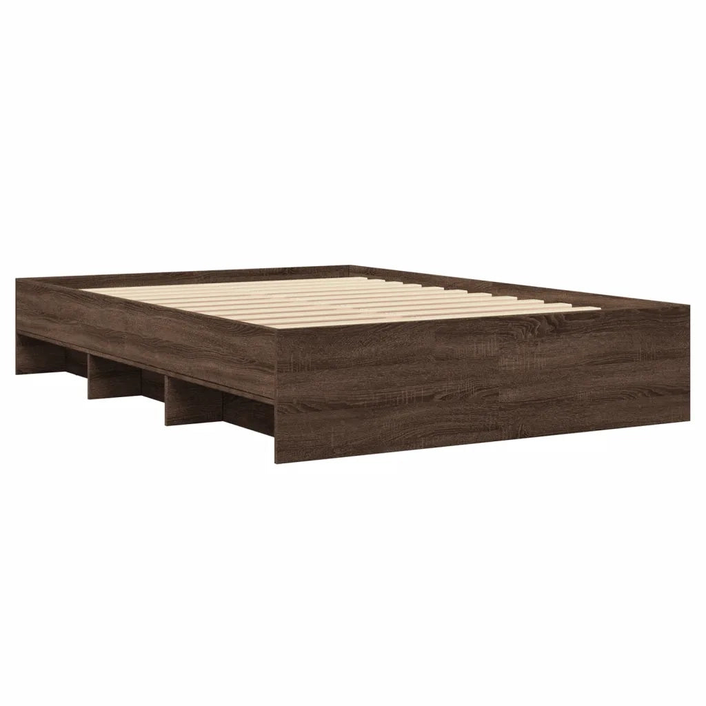 Giroletto senza Materasso Rovere Marrone 120x200 cm Truciolato 3295666