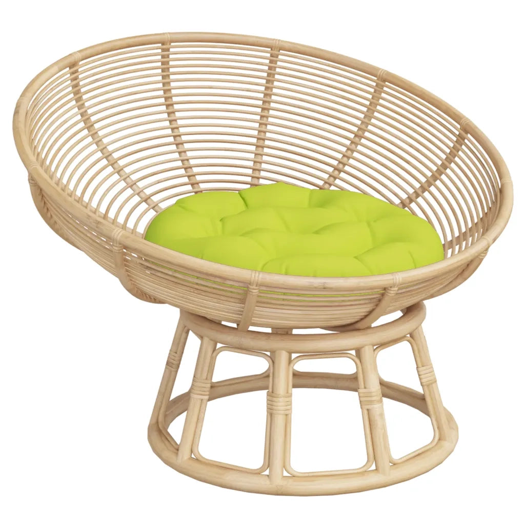 Cuscino Rotondo Verde Chiaro ? 60x11 cm in Tessuto Oxford