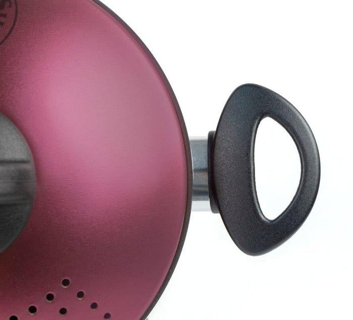 Pentola Pastì in Alluminio Ø 20 cm Antiaderente Induzione Coperchio Colapasta Silex Onion