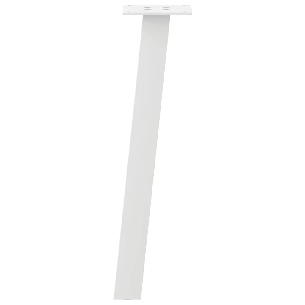 Gambe per tavolino da caff¨¨ 4 pz-Set di 4 Gamba per Tavolo Bianche 42 cm Acciaio 717442