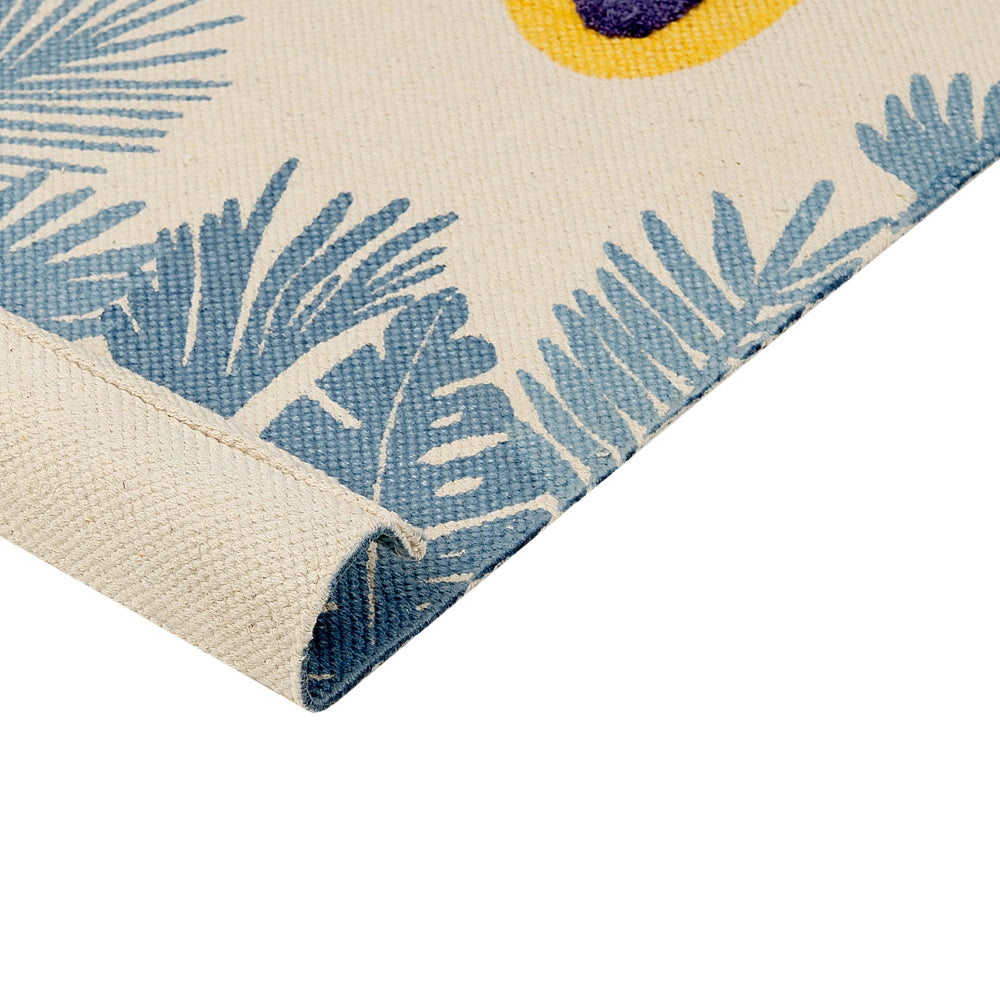 Tappeto per bambini con motivo  leopardo cotone multicolore 80 x 150 cm cameretta motivo divertente