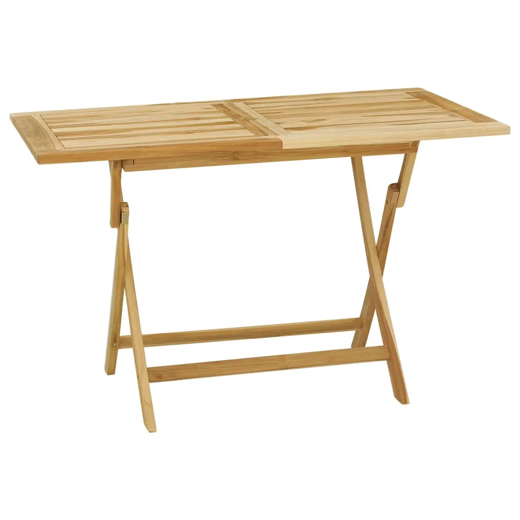 Set da Pranzo per Esterni 5 pz in Legno Massello di Teak 44686