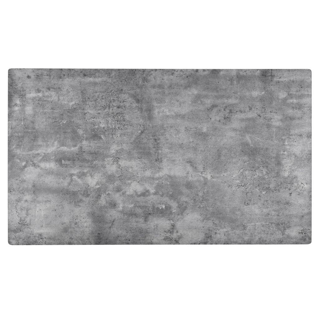 Tavolo da Pranzo Rettangolare Cantenbury con Gambe a Forcina 120x70 cm - Effetto Cemento [en.casa]