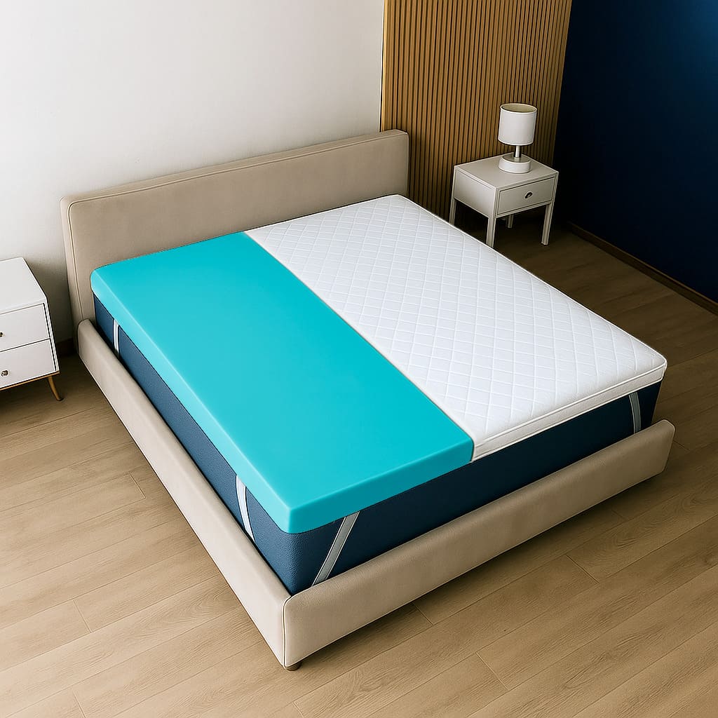 Topper 180x200 in Memory Foam a 9 Zone Differenziate | Alto 10 cm | Rivestimento Sfoderabile in Tessuto Pure Anallergico | Made in Italy