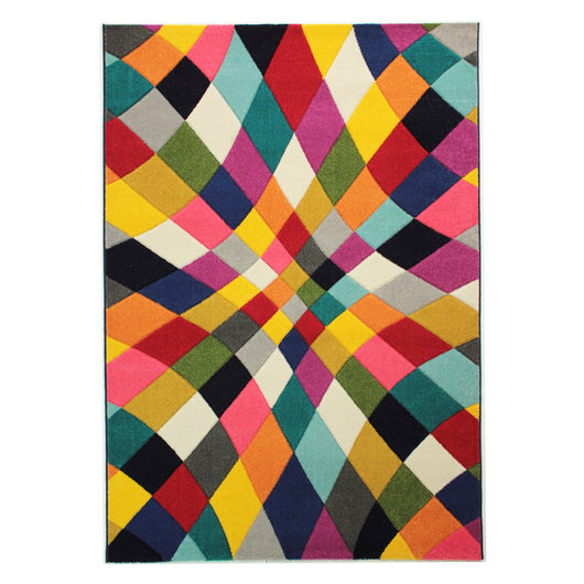 Tappeto moderno BOUTIQUE 1188 disegno geometrico multicolore cm.160x230