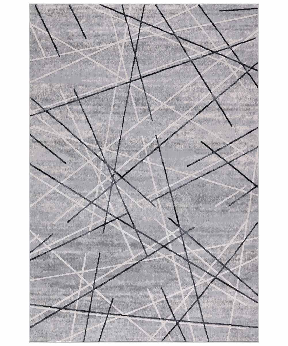 Tappeto NEVADA 9244 grigio stile moderno righe astratte cm.240x340