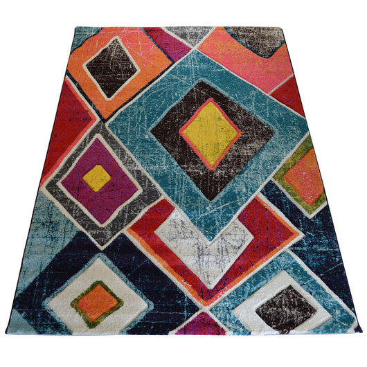 Tappeto moderno BOUTIQUE 2363 arte contemporanea multicolore cm.80x150