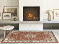 Tappeto BABIL disegno classico orientale colore rosa e crema cm.200x290