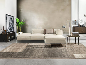 Tappeto FUNNY 57431 beige cm.120x170 disegno moderno geometrico